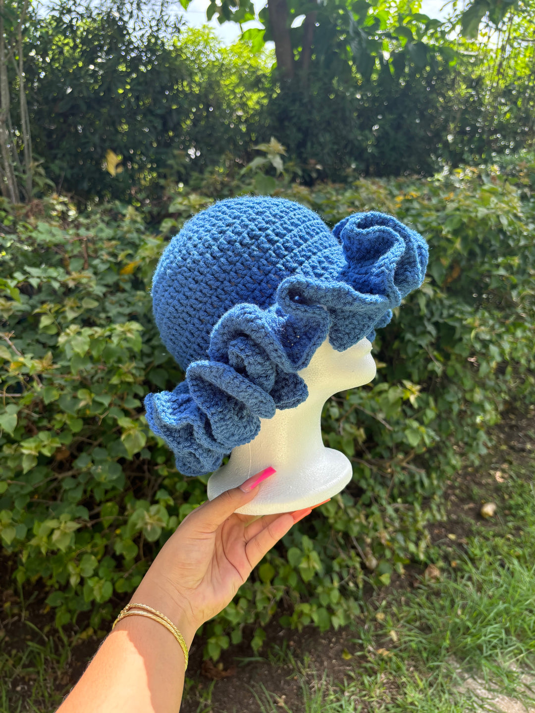 Crochet Ruffle Hat