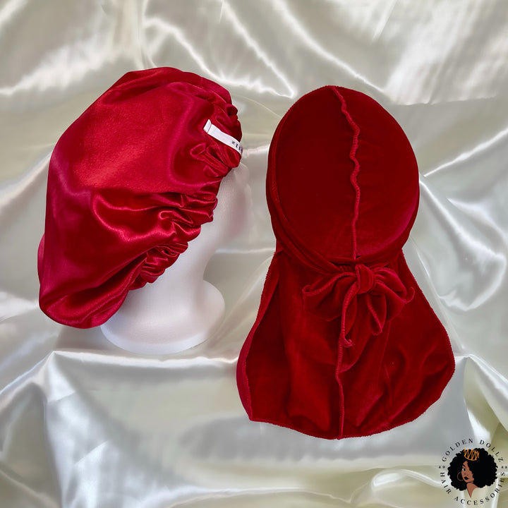 Bonnet & Velvet Durag Sets